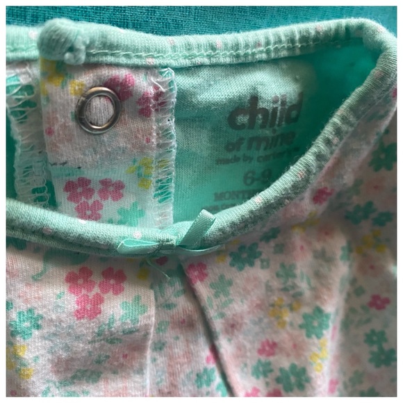 Carters floral bodysuit dress Sz 6/9 months - Picture 2 of 5